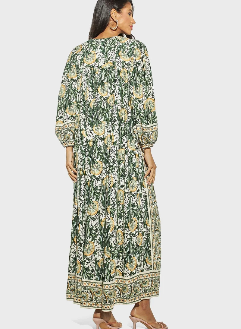 Iconic Floral Printed Dress