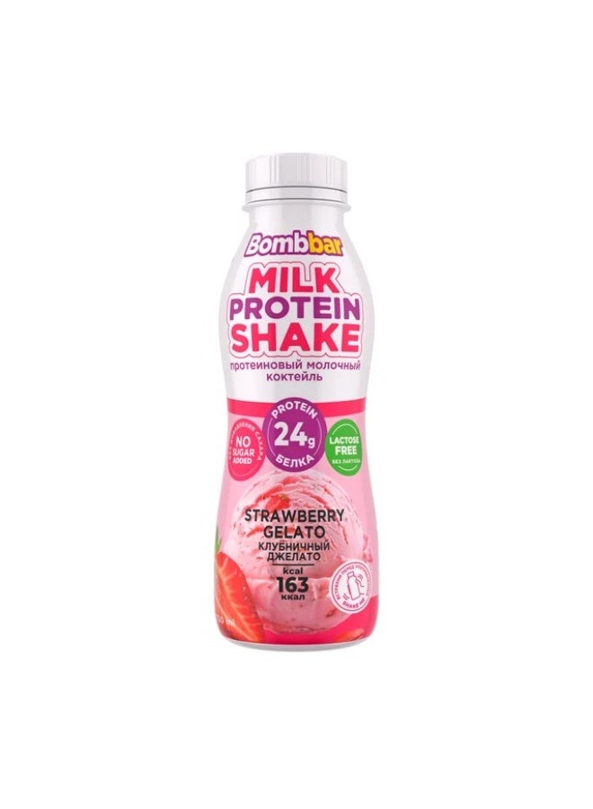 Bombbar Milk Protein Shake, Strawberry Gelato, 24g Protein, Lactose-Free - Image 2