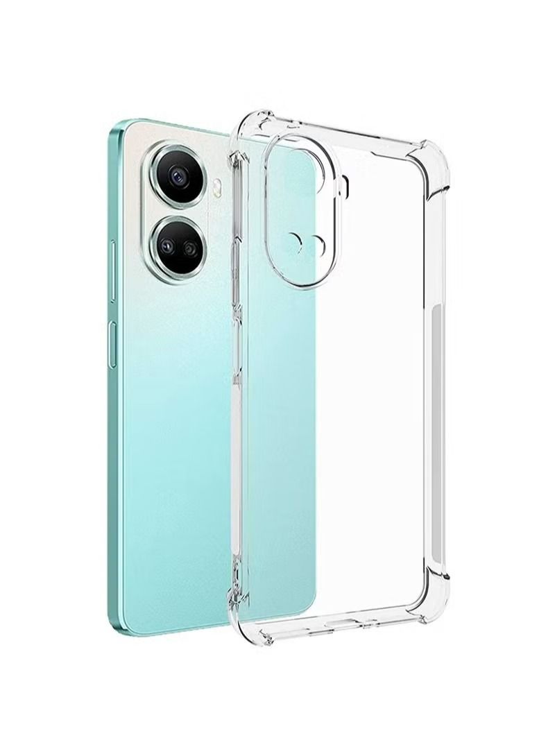 HUAWEI Nova 10 SE Clear Cover Case soft TPU Transparent Silicone Gel Back Protective Back Cover shock Absorbent Reinforced Corner for Huawei Nova 10 SE Protector Accessories - Image 1