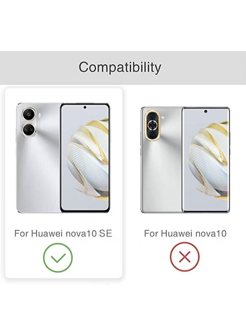 HUAWEI Nova 10 SE Clear Cover Case soft TPU Transparent Silicone Gel Back Protective Back Cover shock Absorbent Reinforced Corner for Huawei Nova 10 SE Protector Accessories - Image 2