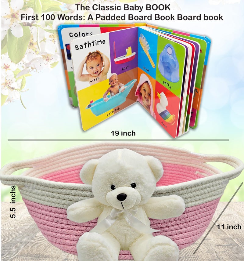 Beyond The Box New Baby Girl Gift Basket | Unique Gift Set for a New mom Pink Baby Gift Set. Welcome Baby Care Package All w/Newborn Essentials Bundle for Expecting Moms Baby Shower, After Labor Gift - Image 2