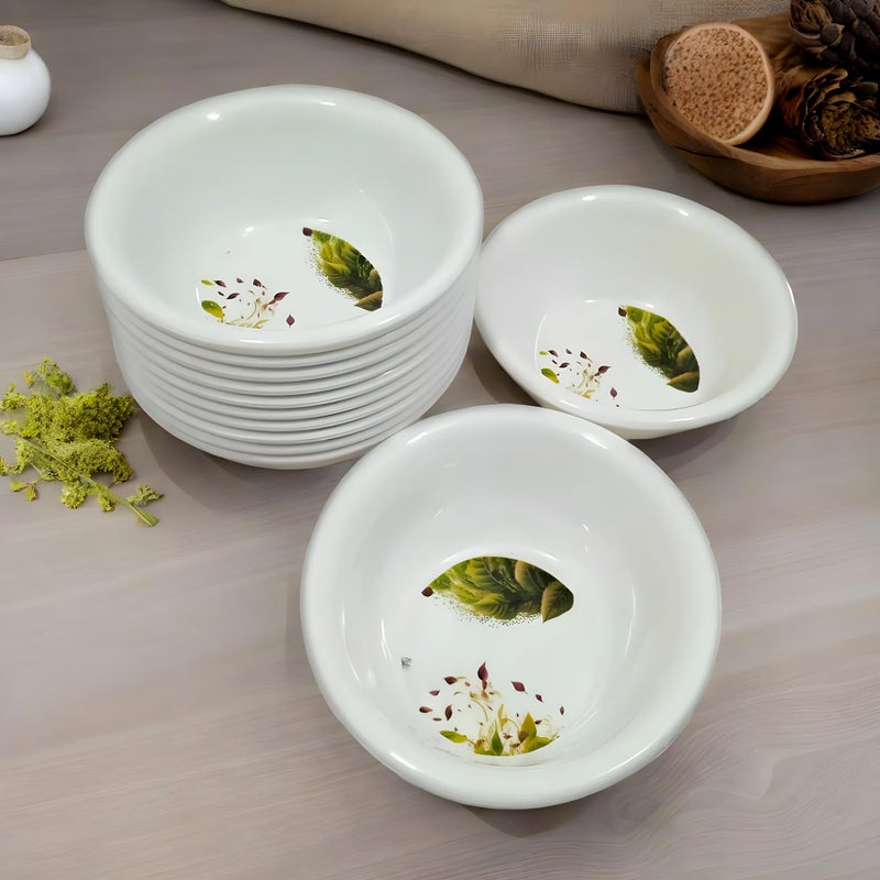 Inpro Serve in Style with Our 12 Piece Melamine Vegetable Bowl - Perfect for Dinners, Ramen Nights, Serving as Vegetable Bowl and More! - Image 1