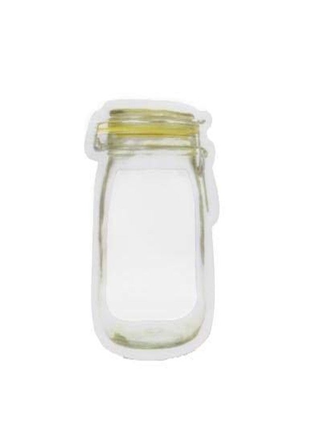 Adaamya JK 15 Pcs Mason Jar Bottles Bags, Jar Pouch for Food Storage Bag Jar Pouch for Fridge Zip Lock Bags Reusable Airtight Seal Storage Bags (15 pcs) (150) - Image 1