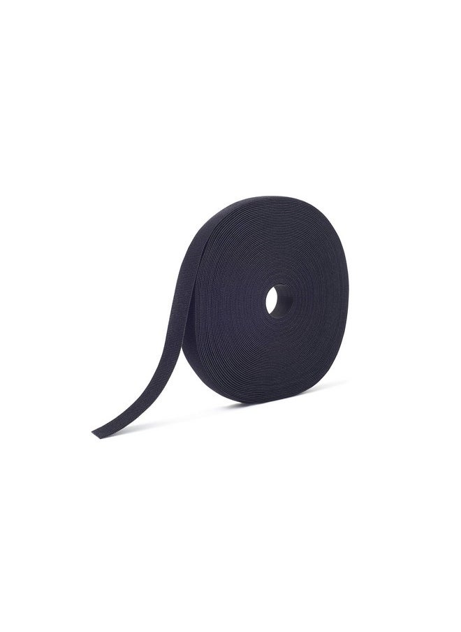 VELCRO Brand VELCRO Brand Cut to Length Straps 25 Yards x 3/4" Wide Width for Strength and Durability Double Sided Self Gripping Roll, Black, 189645  - Image 1