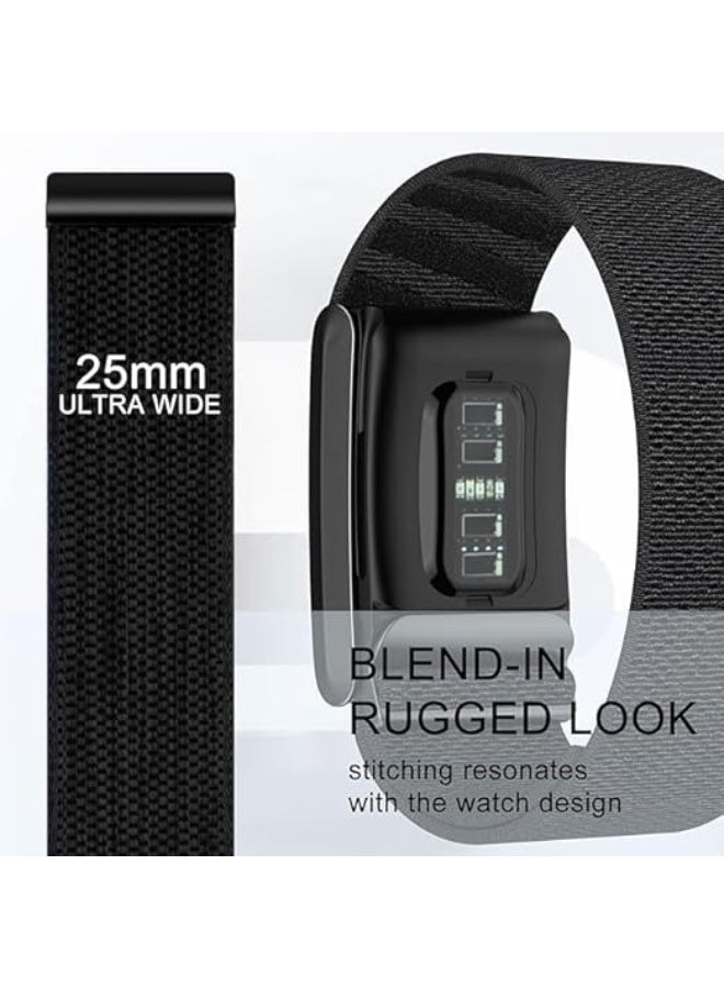 Nylon Sport Band Compatible with Whoop Band 5.0 (One,Peak) Strap Men Women with Bumper Case, Breathable Nylon Adjustable Waterproof Replacement Wristbands Straps for 5.0 - Image 3