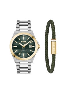 HUGO BOSS HUGO BOSS WATCH ROUND ANALOG MEN'S OLIVE GREEN CASE WATCH - 1570179  - Image 1