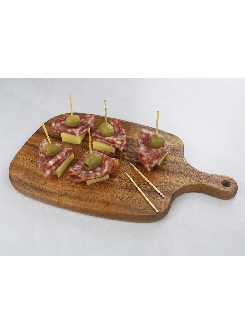 Toothpick Holder, Decorative Glass Toothpick Jar with 200 Bamboo Toothpicks - Image 4