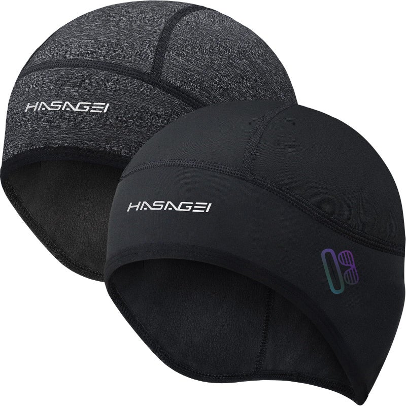 HASAGEI Winter Thermal Skull Cap for Men Windproof Helmet Liner with Full Ear Coverage Eyewear Slots Cycling Motorcycle - Image 2