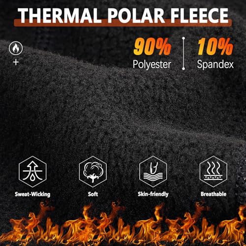 HASAGEI Winter Thermal Skull Cap for Men Windproof Helmet Liner with Full Ear Coverage Eyewear Slots Cycling Motorcycle - Image 3