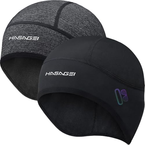 HASAGEI Winter Thermal Skull Cap for Men Windproof Helmet Liner with Full Ear Coverage Eyewear Slots Cycling Motorcycle - Image 1