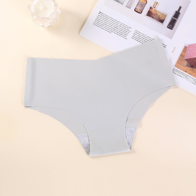 Plus Size Seamless Panties 2024 Bikini Cut Yoga Sports 8040 brown/brown  - Image 2