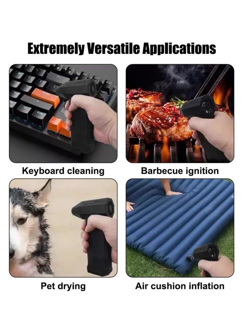 ELTRAZONE Compressed Air Duster Dust Blower Jet Dry Mini Blower with Overheating Protection – 130,000 RPM Turbo Powered Portable Electric Cordless Blower for Dust Cleaning, Car Dryer, Vacuum Cleaner, Super Fan Turbo Fan with Carrying Case for Home & Office Use - Image 5