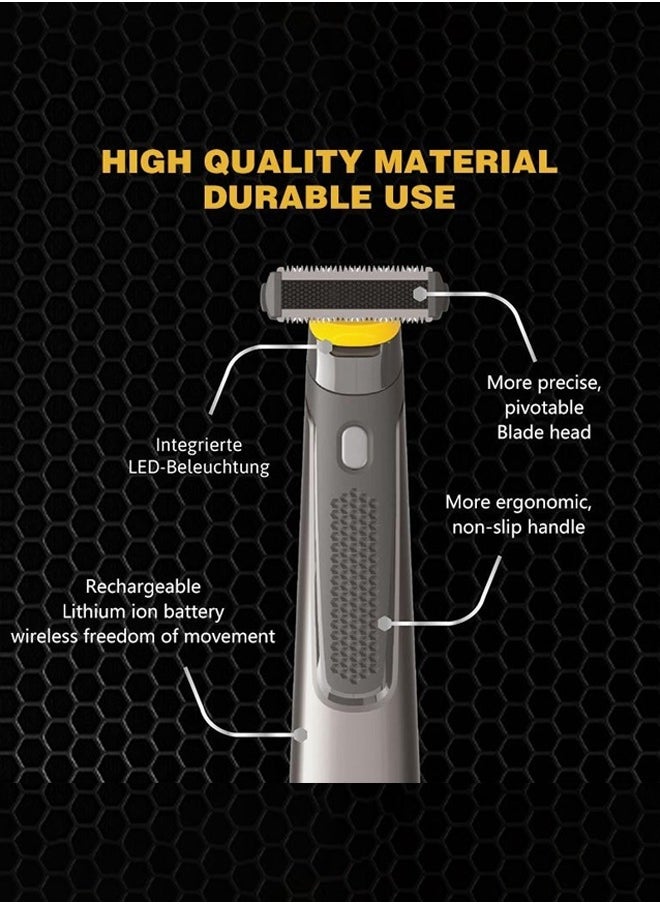 Generic Body Trimmer for Men, Body Shaver, Electric Clipper, Hair Cutter, Bath Shaving, Battery-Powered, Multiple Positioning Combs, Lightweight, Long Battery Life, Safe to Use  - Image 3