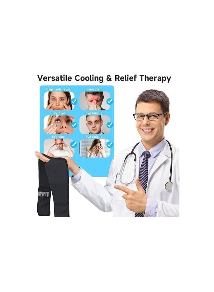 قناع نوم ناعم للعيون عبوة ثلج جل قابلة لاعادة الاستخدام لراحة العين مع علاج بارد للصداع المهدئ والهالات السوداء والعيون المنتفخة والصداع النصفي متعدد الالوان - Image 4