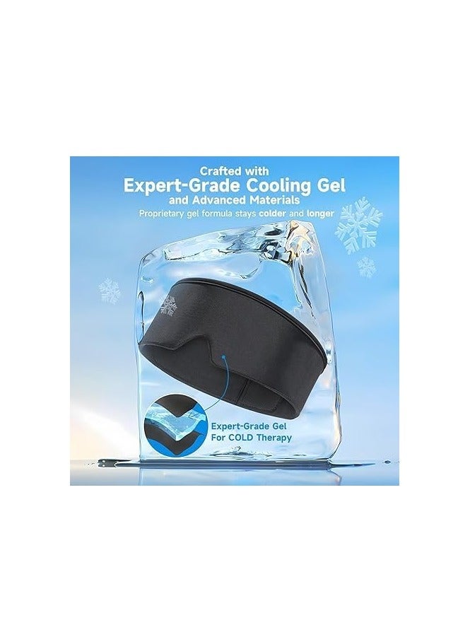 قناع نوم ناعم للعيون عبوة ثلج جل قابلة لاعادة الاستخدام لراحة العين مع علاج بارد للصداع المهدئ والهالات السوداء والعيون المنتفخة والصداع النصفي متعدد الالوان - Image 2