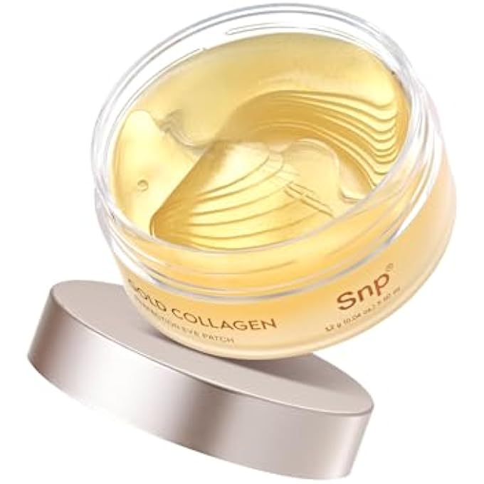 SNP 125Da Collagen + 24K Gold Perfection Eye Patch | Nourishing Under Eye Patches for Wrinkles and Dark Spots | Under Masks for Puffy Eyes and Dark Circles | Korean Collagen Skincare | 60 Patches - Image 2