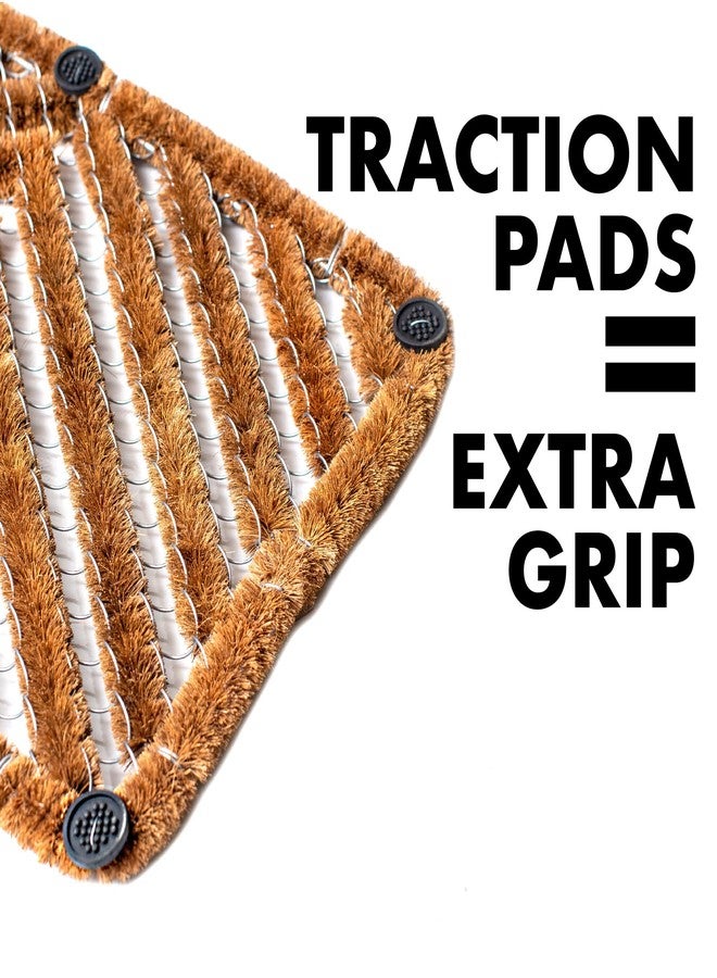 FOOTMATTERS Ninamar Natural Coir Herringbone Door Mat - 24 x 16 inch - Image 4