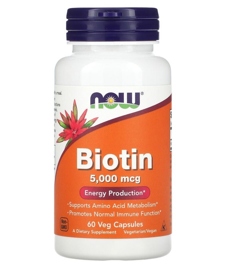 now Biotin 5000 mcg 60 Veg Capsules