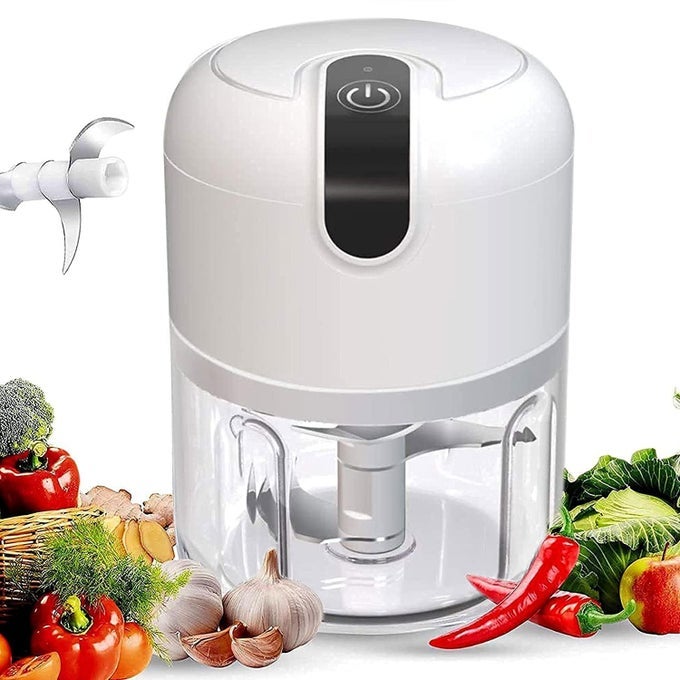 WIRELESS USB RECHARGEABLE MINI ELECTRIC CHOPPER 250ML CAPACITY 45 WATTS STAINLESS STEEL BLADES