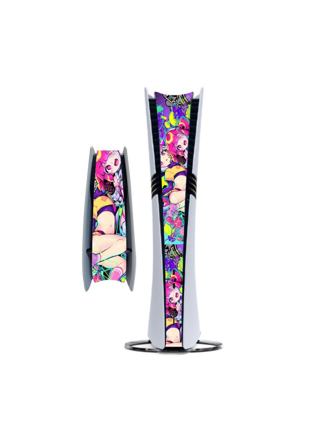 general Ps5 Pro Side Film In The Middle Of The Anti-fingerprint Host Bar Personality Stickers Can Be Made To Map The Optical Drive-Color:42 - Image 5