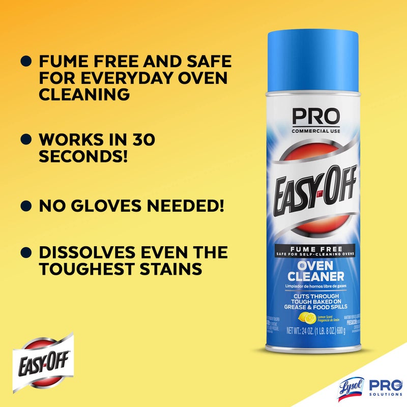 Easy Off Easy-Off Fume Free Oven Cleaner Spray  Lemon  24Oz  Removes Grease - Image 5
