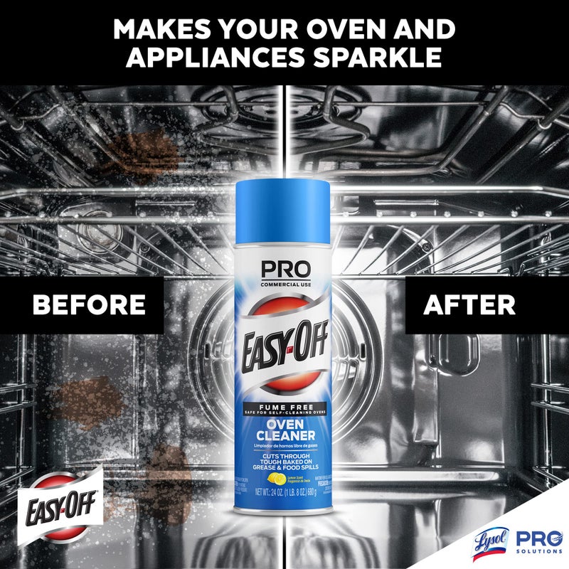 Easy Off Easy-Off Fume Free Oven Cleaner Spray  Lemon  24Oz  Removes Grease - Image 3