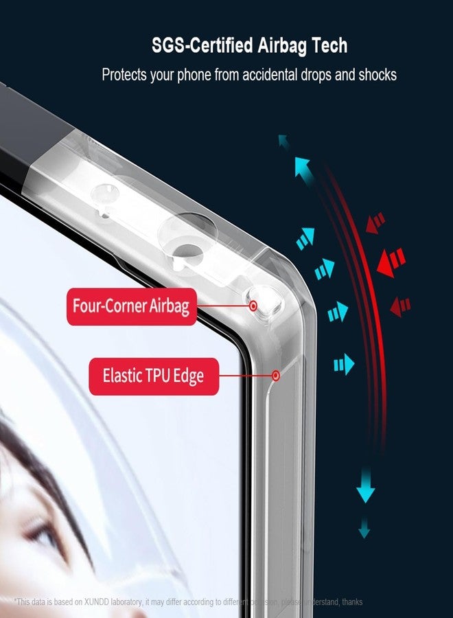 Guizzcg for Red Magic 11 Pro / 11 Pro+ Case, Ultra-Thin Lightweight Cover Soft TPU Bumper + Acrylic Back Military Grade Airbags Shookproof Drop Protection[1 Tempered Film],Magnetic Black - Image 5