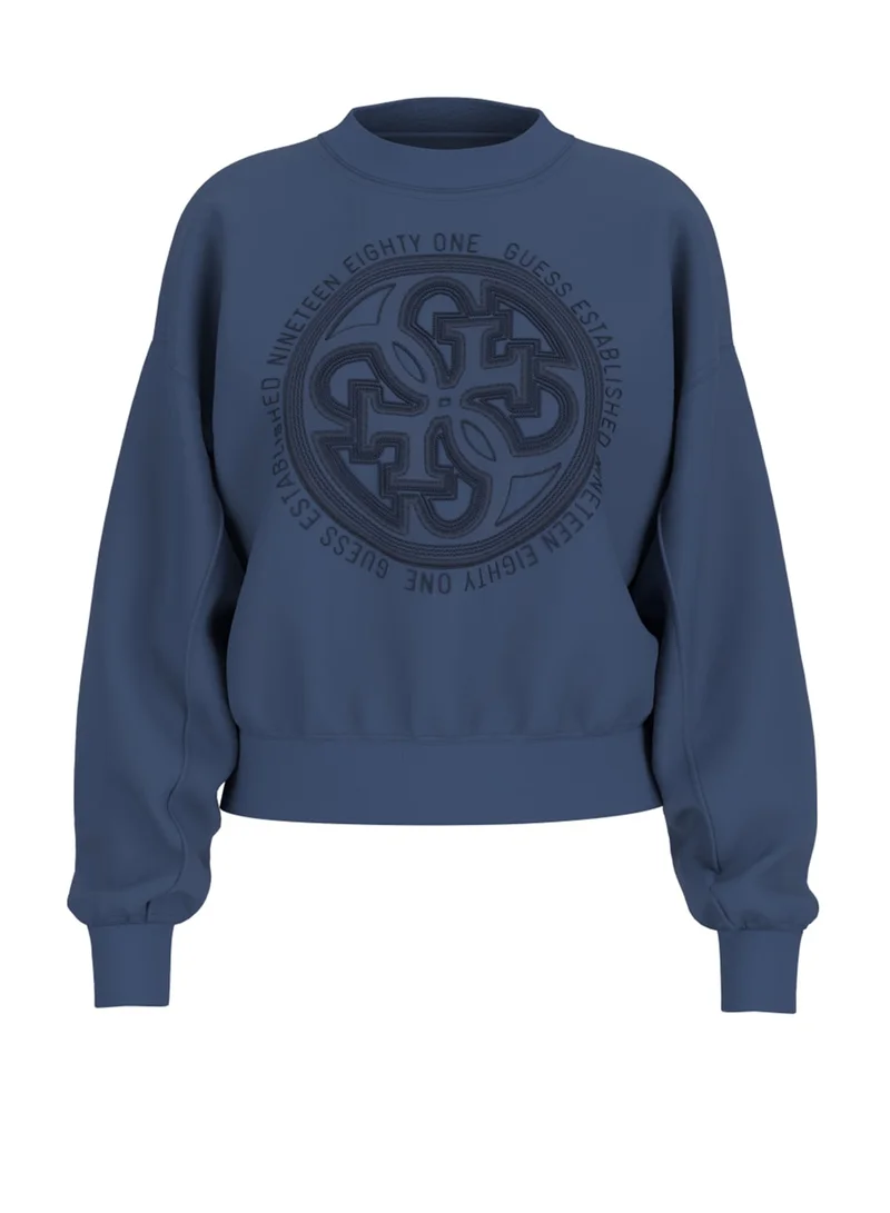 GUESS Crew Neck 4G Logo Hotfix Sweatshirt