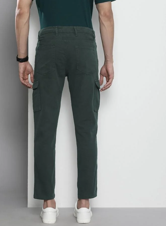 The Indian Garage Co  Men Slim Fit Solid Cargo for Men | Best Price UAE
