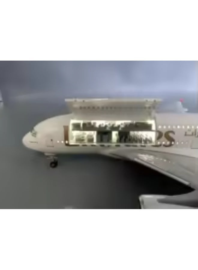 طقم طائرة إيرباص A380 جديد كبير الحجم مع إضاءة LED - Image 3