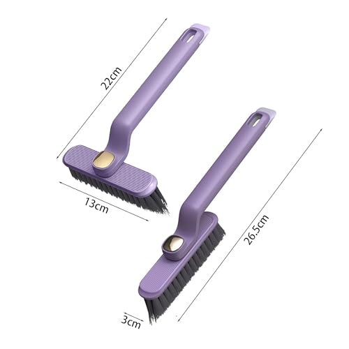 Boniry Toilet & Bathroom Cleaning Brush Set with 360 Degree Rotating Head Gap Cleaning Brush, Tile and Crevice Scrubber, Household Cleaning Tool for Kitchen Bathroom (Multi Colour) - Image 2