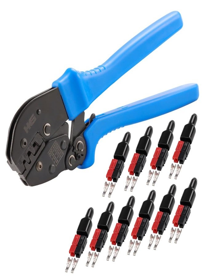 اتش كي اس مجموعة أدوات الضغط لأعمدة الطاقة من HKS Ratchet Powerpole، 31 قطعة، مع موصلات وأغطية طاقة 15 أمبير و30 أمبير و45 أمبير، ومكبس مع كتلة توجيه مدمجة - Image 1