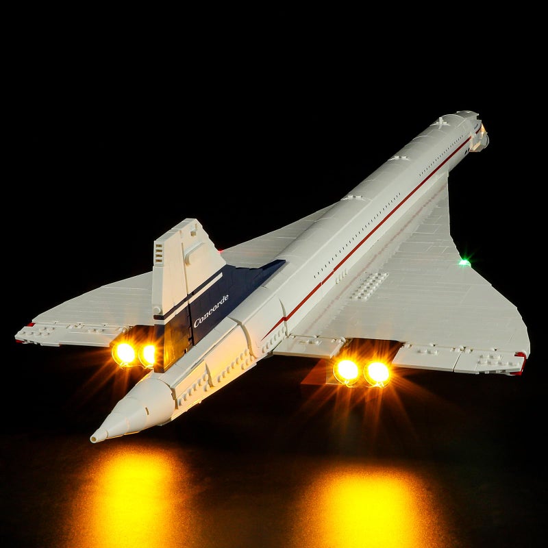 GEAMENT LED Light Kit Compatible with Lego Concorde Lighting Set for Icons 10318 Model Set Not Included - Image 2