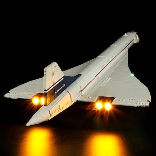 GEAMENT LED Light Kit Compatible with Lego Concorde Lighting Set for Icons 10318 Model Set Not Included - Image 1