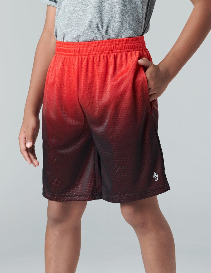 Liberty Pro 5 Pack Boys Athletic Shorts Mesh Basketball Youth Apparel Kids Sports Active Gear with Pockets (Set 2, Large) - Image 2