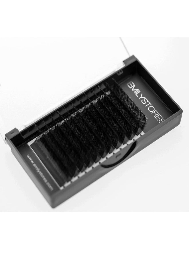 EMILYSTORES Eyelash Extensions 0.25mm Thickness C Curl 11mm Length For Lash Extensions Volume Individual Semi-Dull Black Eyelashes(0.25,C,11mm) - Image 4