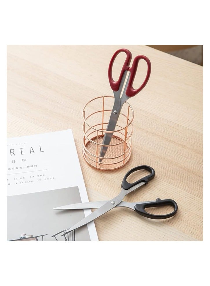 Deli مقص E6010، بطول 210 مم، أسود/أحمر - Image 2