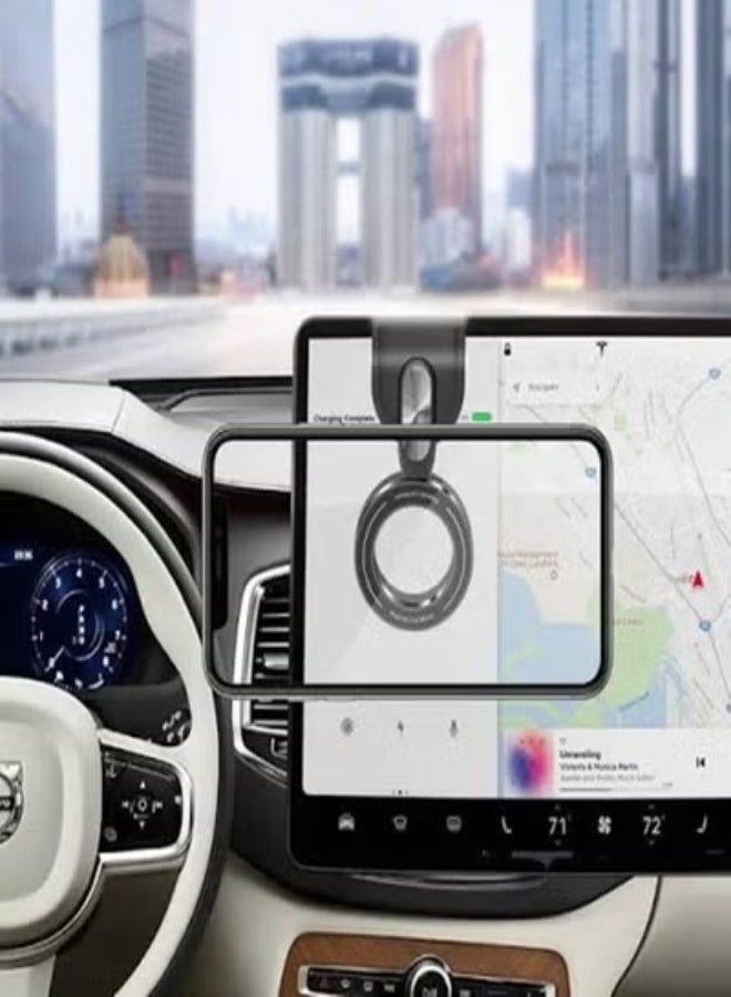 JAJEEK RT-201 Magnetic Phone Holder for Car | MagSafe-Compatible Dashboard & Windshield Mount with 360° Adjustable Memory Titanium Alloy Arm | Strong Magnet Secure Grip Stand – Black - Image 2