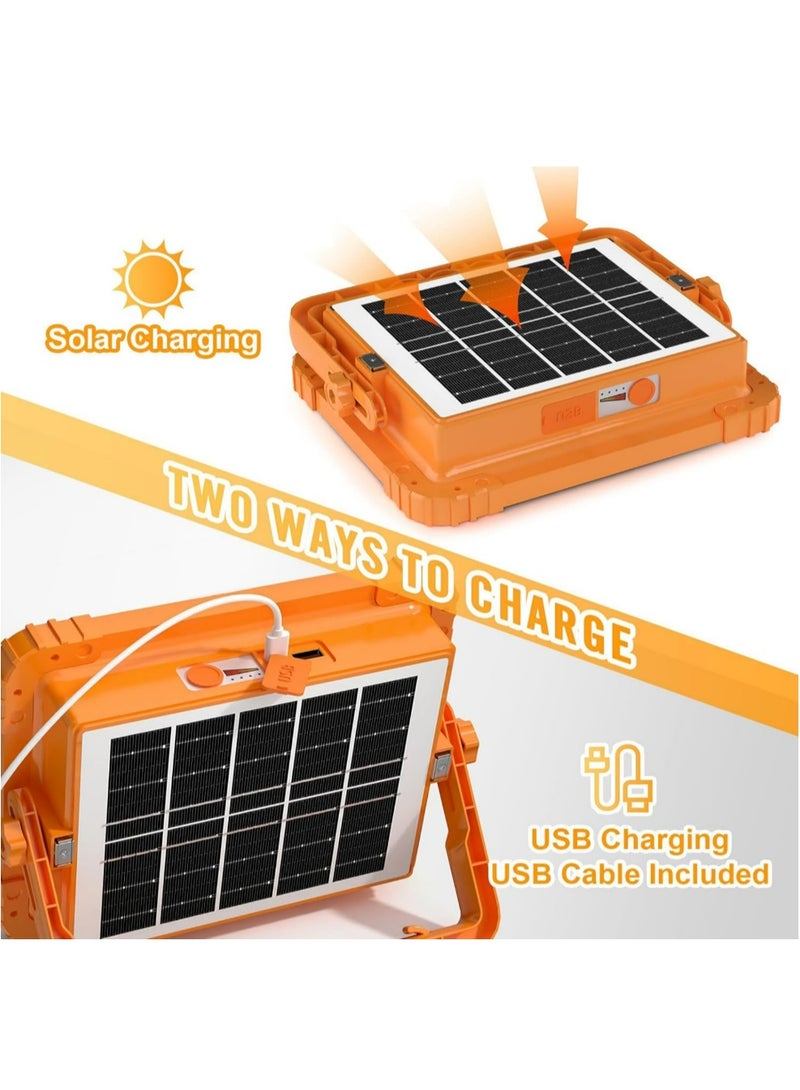 Akova Rechargeable Solar LED Light, 288 LED Chips, 10000 Lumens Strong lighting, Solar and USB charging, Supports Mobile charging through USB out - Image 3