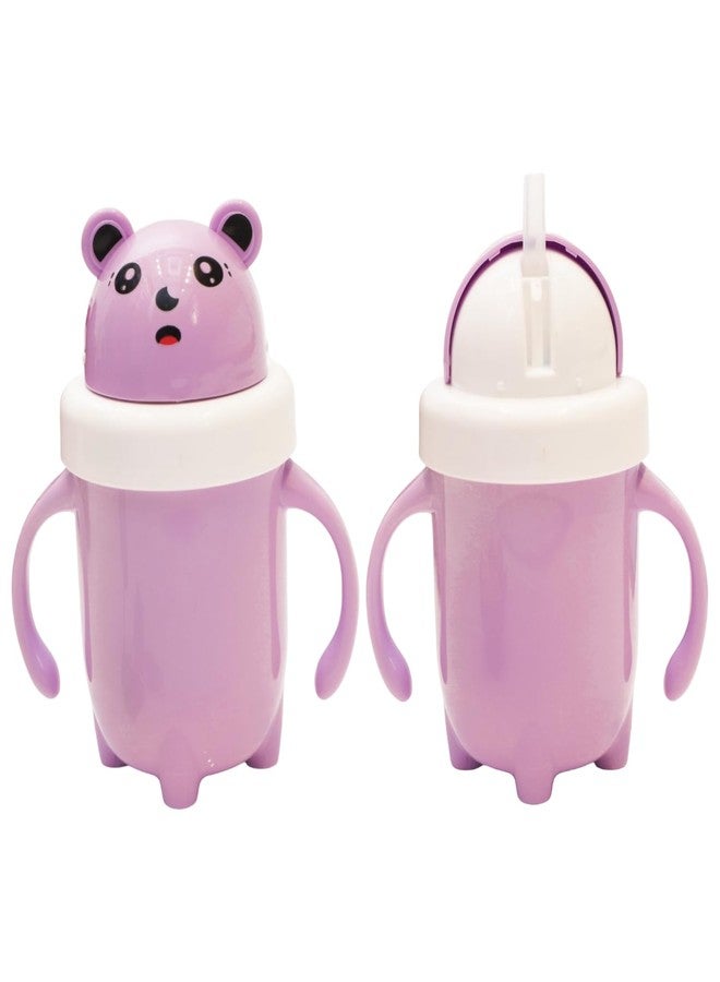BLLUEX 300ml Baby Sipper for Infant/Toddler, Baby Straw Cup, Soft Silicone Straw Cup, Baby Sipper Bottle for 6 Month+, Anti-Spill with BPA Free, Lid & Easy Grip Handles for Toddlers (Multicolor) - Image 5