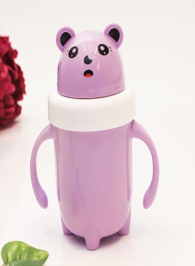 BLLUEX 300ml Baby Sipper for Infant/Toddler, Baby Straw Cup, Soft Silicone Straw Cup, Baby Sipper Bottle for 6 Month+, Anti-Spill with BPA Free, Lid & Easy Grip Handles for Toddlers (Multicolor) - Image 2