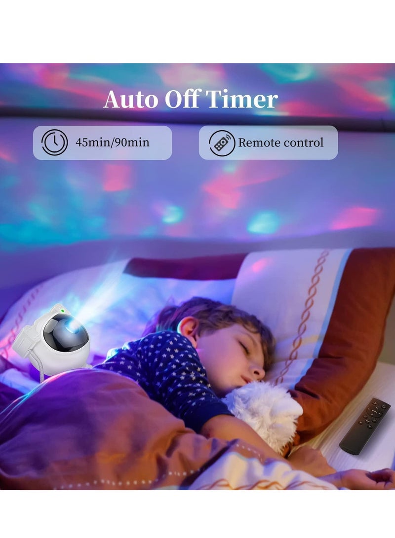 ELTRAZONE أضواء النجوم المتحركة، ديكور غرف الأطفال الجمالي، بروجيكتور نجمية نيبولا غالاكسي، ضوء ليلي مع تحكم عن بعد وتوقيت ورأس مغناطيسي دوار 360°، أضواء - Image 4