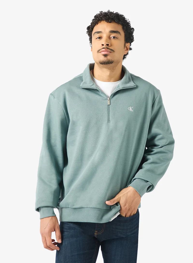 CALVIN KLEIN Archive Fleece Quarter Zip Sweatshirt