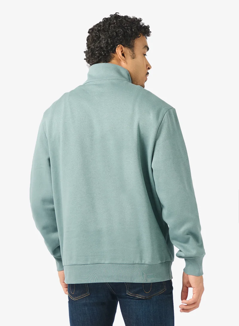 CALVIN KLEIN Archive Fleece Quarter Zip Sweatshirt