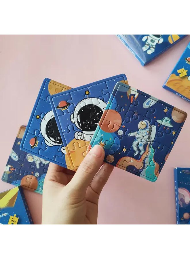 12pcs Space Exploration Paper Puzzles Front Puzzles Back Riddles Holiday Gifts - Image 4