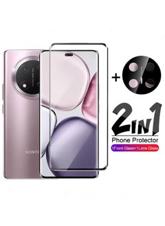 CoomBe 2 in 1 for Honor X9C 5G Tempered Glass Screen Protector with Camera Lens Film, HD Tempered Glass Film, Anti Scratch Screen Protector Film  - Image 1