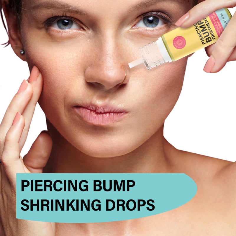 BASE LABORATORIES Piercing Aftercare Kit: Keloid & Piercing Bump Solution Oil(15ml) + Piercing Aftercare Spray (4oz) - for Keloid Bump Removal & Cleansing Soothing Piercings Before & After - Image 4