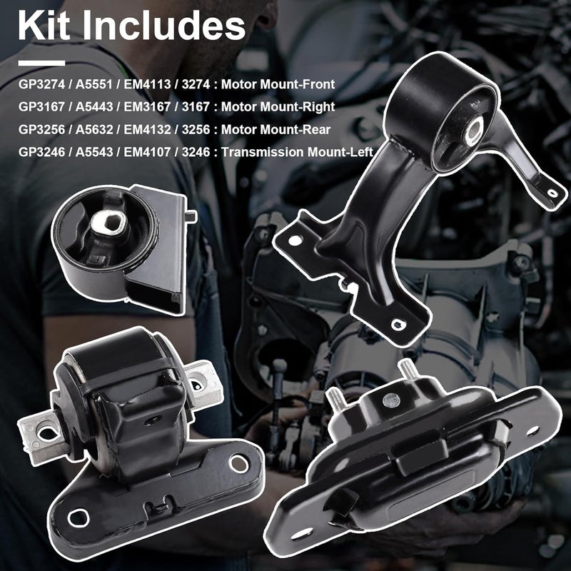 DOFOCH Motor and Transmission Assembly for 2011-2019 Dodge Journey 3.6L FWD - Image 2