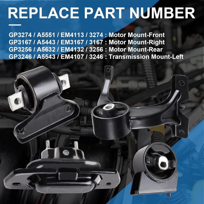 DOFOCH Motor and Transmission Assembly for 2011-2019 Dodge Journey 3.6L FWD - Image 4