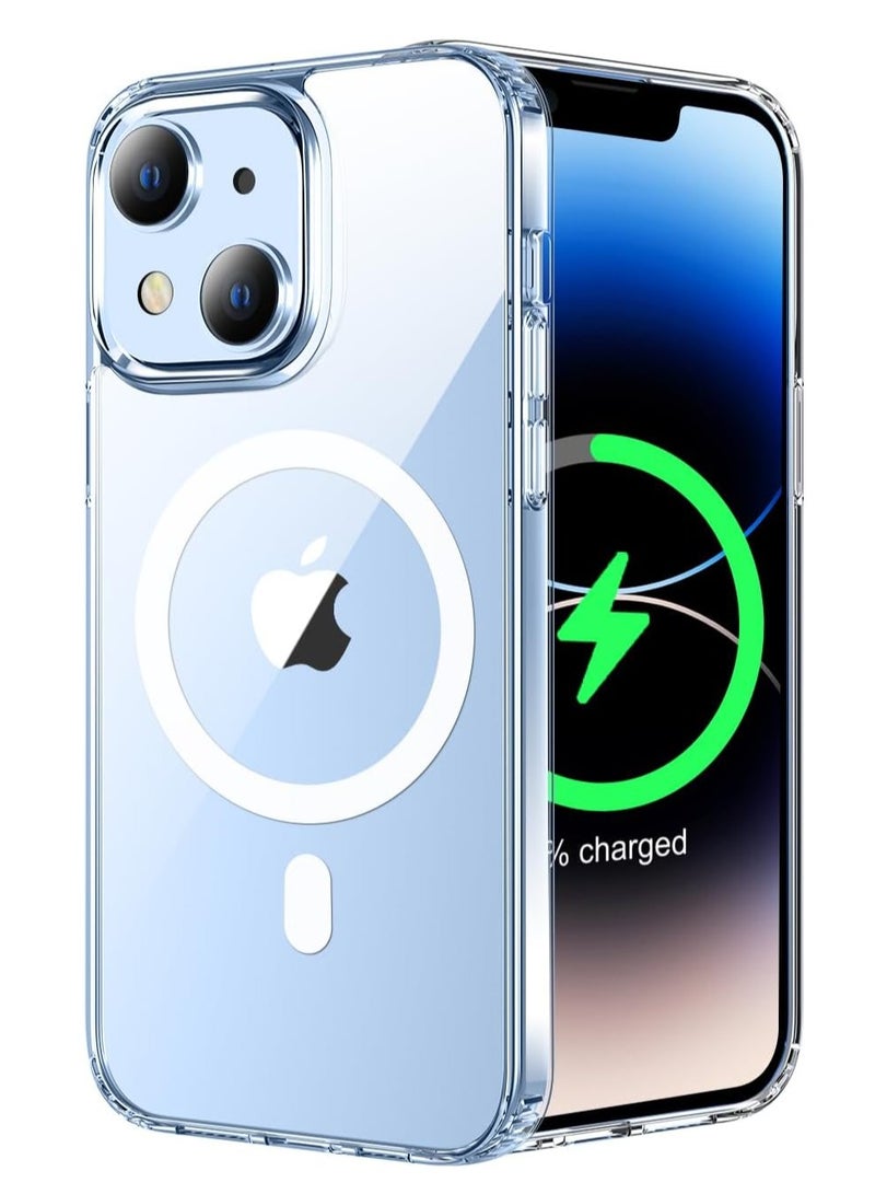 ELTRAZONE iPhone 15 Case (6.1-Inch) - Clear Rugged Cover with Magnetic Charging Support | Military-Grade Drop Protection | Shockproof and Anti-Yellowing Bumper - Image 1